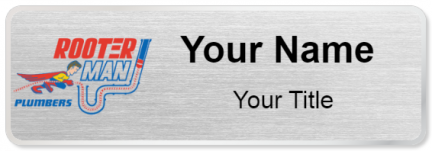 Custom name badges for Rooter Man Plumbers