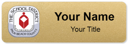 Custom name badges for Palm Beach County School District