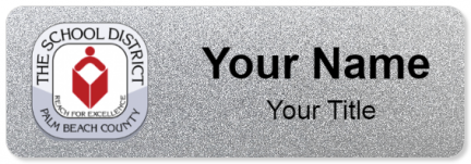 Custom name badges for Palm Beach County School District