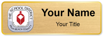 Custom name badges for Palm Beach County School District