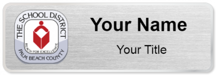 Custom name badges for Palm Beach County School District