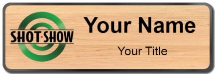 Custom name badges for Shot Show