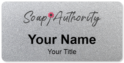 Custom name badges for Soap Authority