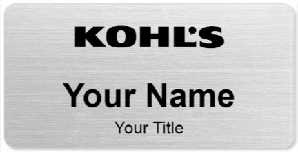 Custom name badges for Kohls
