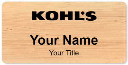 Custom name badges for Kohls