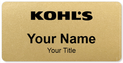 Custom name badges for Kohls