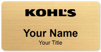 Custom name badges for Kohls