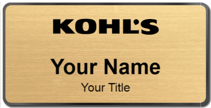 Custom name badges for Kohls