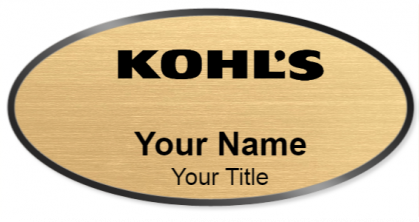 Custom name badges for Kohls