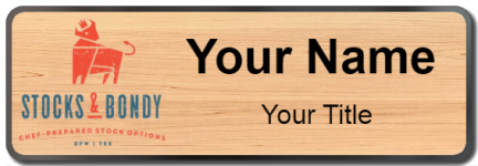 Custom name badges for Stocks and Bondy