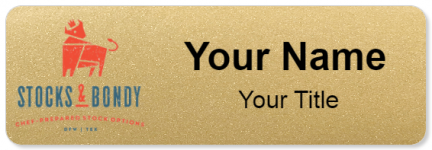 Custom name badges for Stocks and Bondy