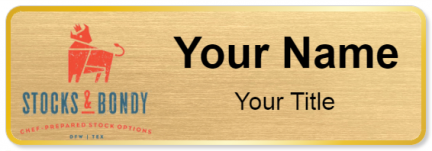Custom name badges for Stocks and Bondy