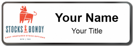 Custom name badges for Stocks and Bondy