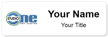 Custom name badges for Studio One Art Center