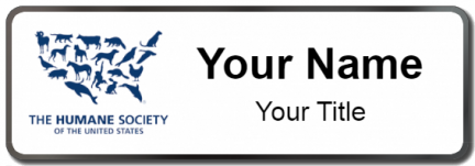 Custom name badges for The Humane Society