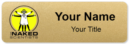 Custom name badges for Naked Scientists