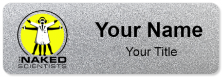 Custom name badges for Naked Scientists