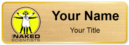 Custom name badges for Naked Scientists