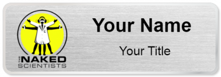Custom name badges for Naked Scientists