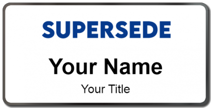 Custom name badges for Supersede Group