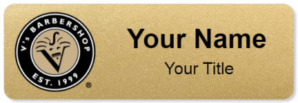 Custom name badges for Vs Barbershop