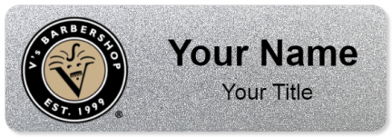 Custom name badges for Vs Barbershop