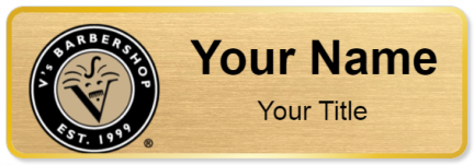 Custom name badges for Vs Barbershop