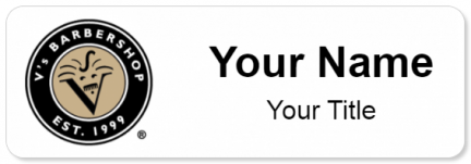 Custom name badges for Vs Barbershop