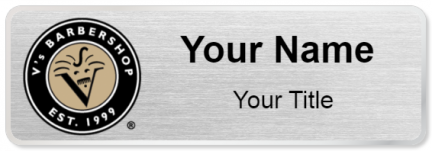 Custom name badges for Vs Barbershop