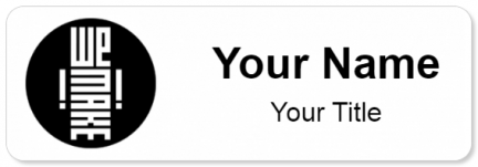 Custom name badges for We Make