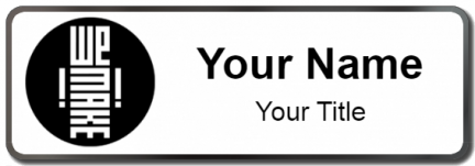 Custom name badges for We Make