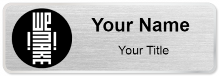 Custom name badges for We Make