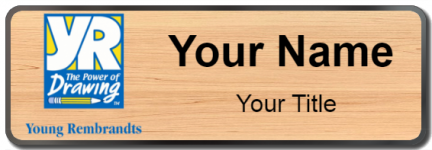 Custom name badges for Young Rembrandts