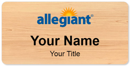 Custom name badges for Allegiant Air