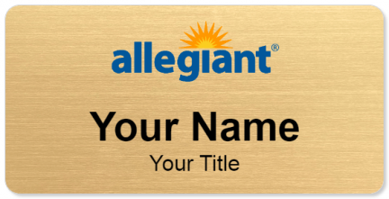 Custom name badges for Allegiant Air