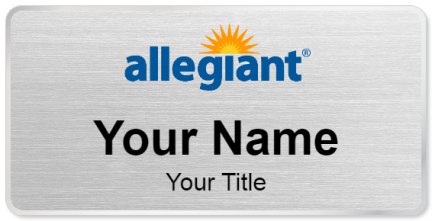 Custom name badges for Allegiant Air
