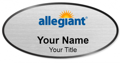 Custom name badges for Allegiant Air