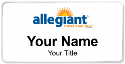 Custom name badges for Allegiant
