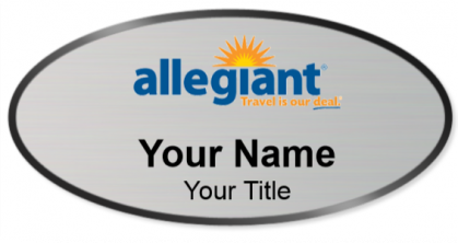 Custom name badges for Allegiant
