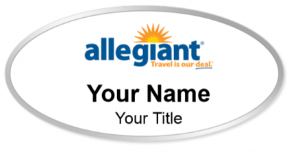 Custom name badges for Allegiant