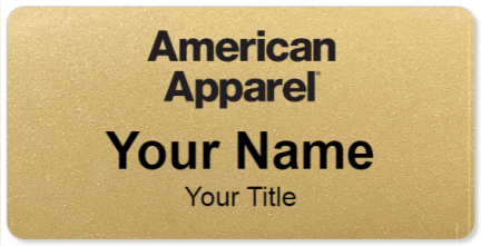 Custom name badges for American Apparel