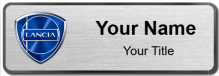 Custom name badges for Lancia