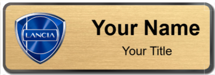 Custom name badges for Lancia