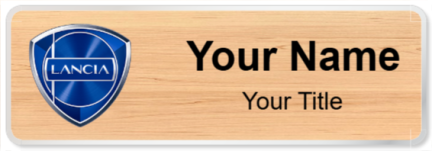 Custom name badges for Lancia