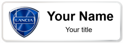 Custom name badges for Lancia