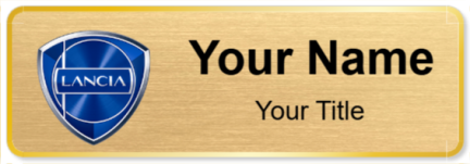 Custom name badges for Lancia