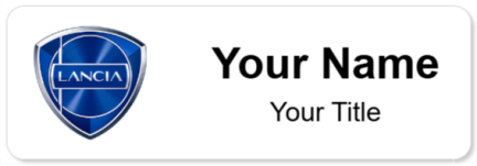 Custom name badges for Lancia