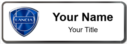 Custom name badges for Lancia