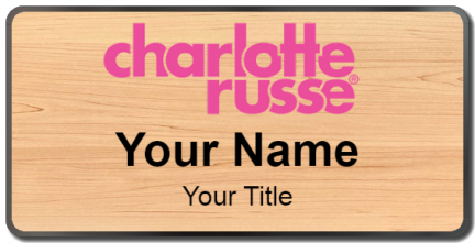 Custom name badges for Charlotte Russe