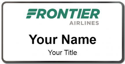 Custom name badges for Frontier Airlines